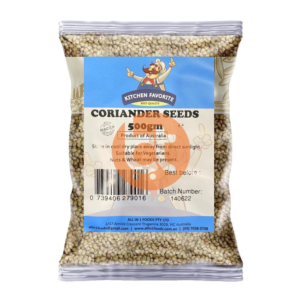 Kitchen Favorite Coriander Seeds 500g - Coriander Seeds by Kitchen Favorite - Whole Spices