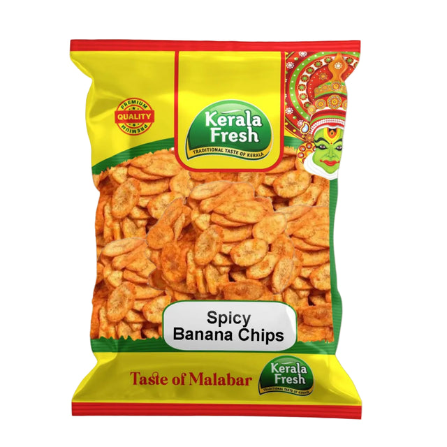 Kerala Fresh Spicy Banana Chips Online at Bigtrolley groceries in Sydney