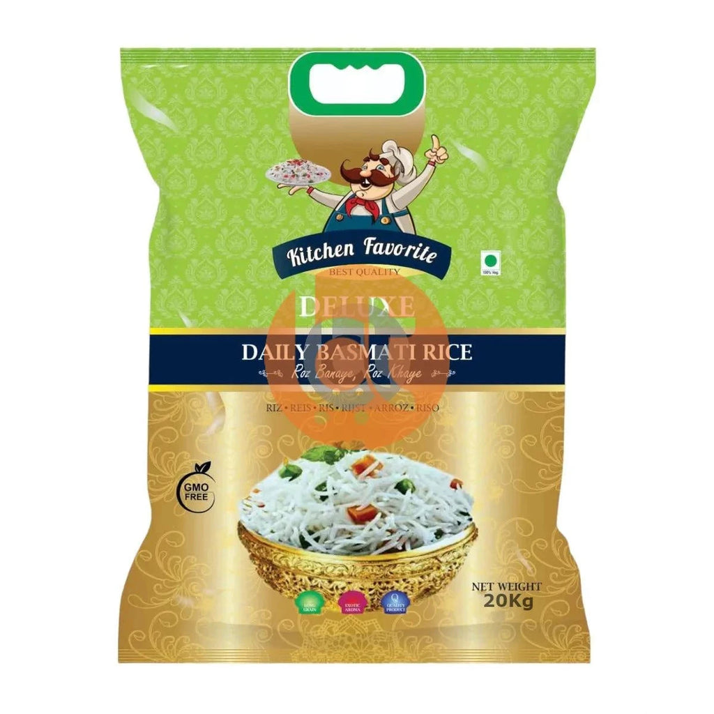 Kitchen Favorite Deluxe Daily Basmati Rice 20kg - Basmati Rice by Kitchen Favorite - Basmati Rice, Rice