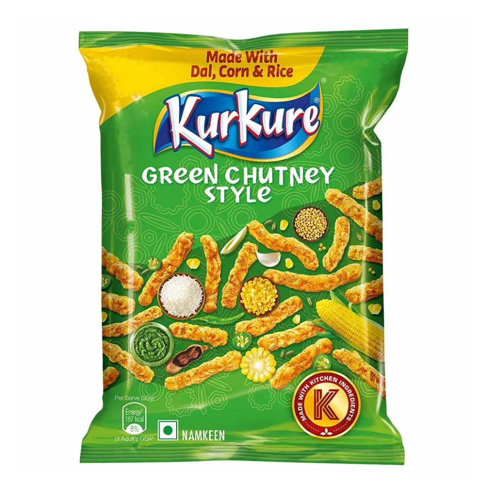 Kurkure Green Chutney Style 75g - Kurkure by Kurkure - Snacks & Sweets
