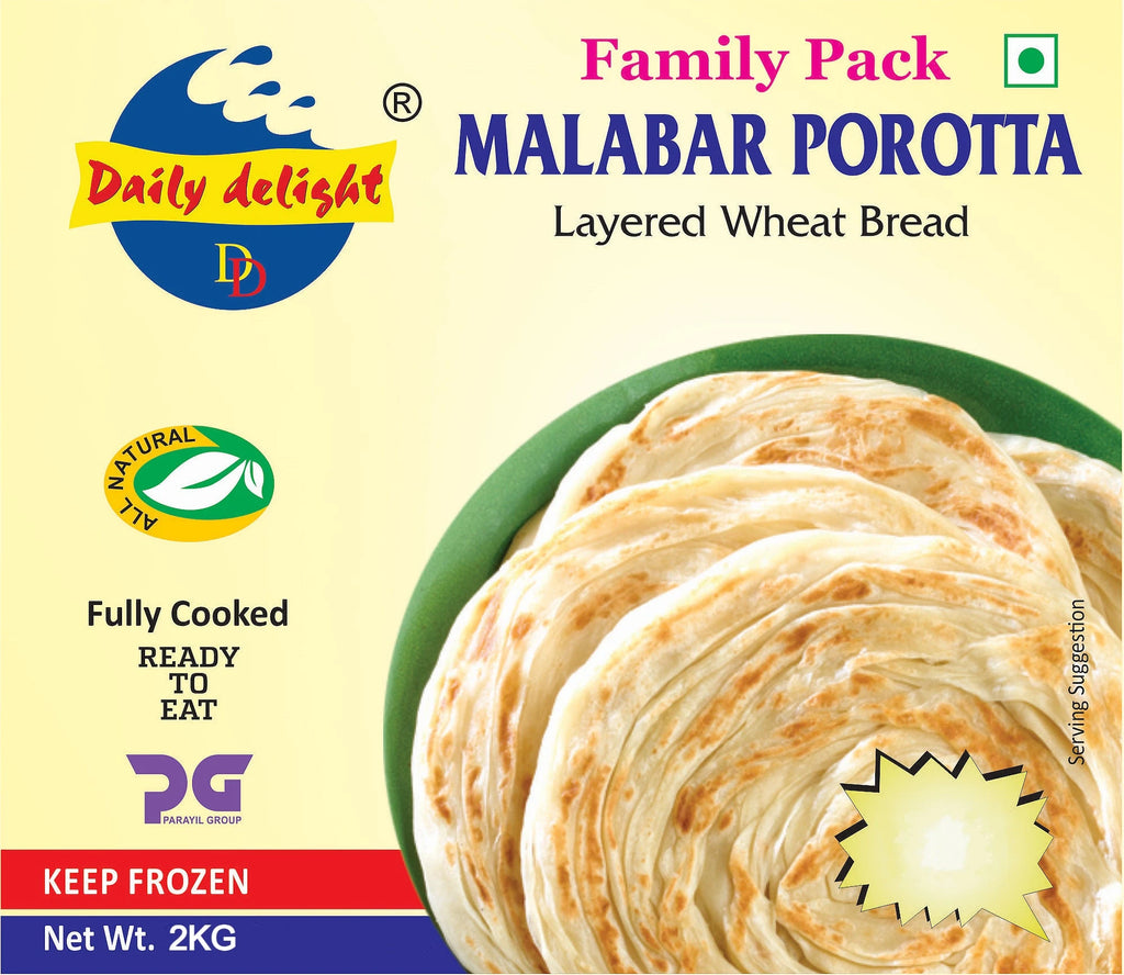 Daily Delight Malabar Porotta Family Pack 2Kg |