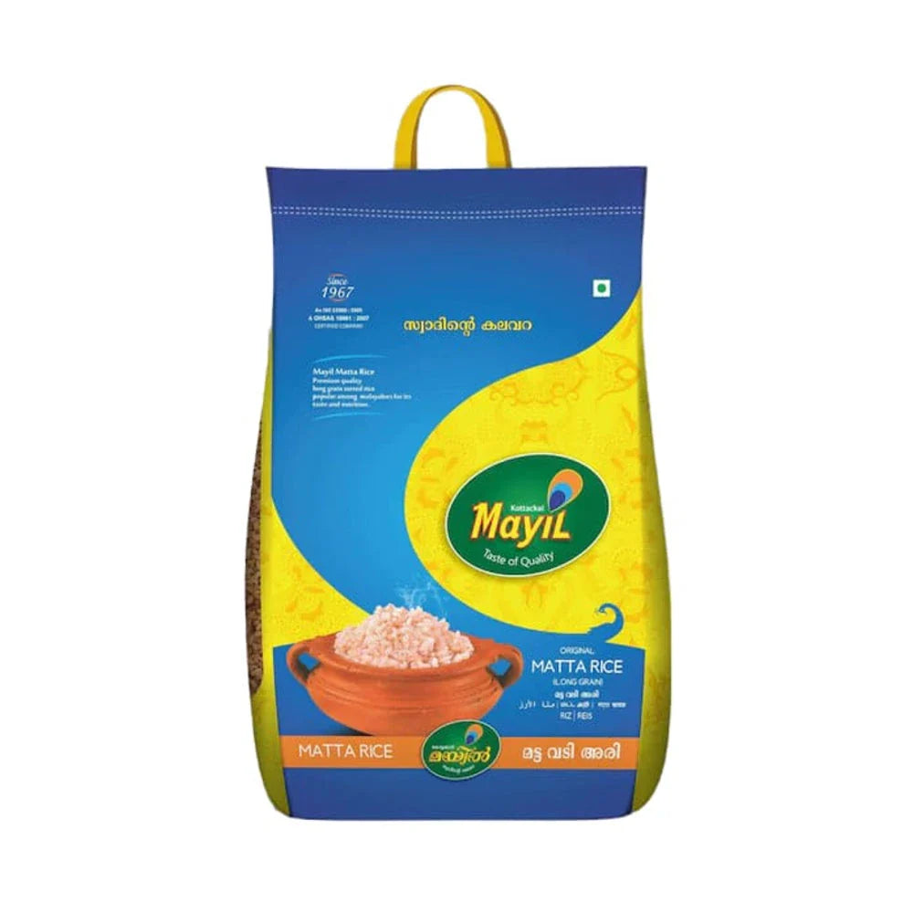 Mayil Long Grain Matta Rice 10Kg + 500g Puttu Podi Free
