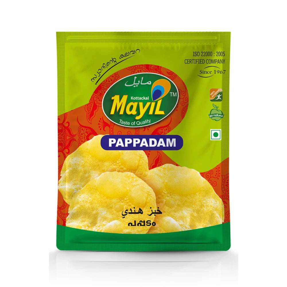 Mayil Papad (Pappadam) 200g - Pappad by Mayil - Onam Specials, Pappadam