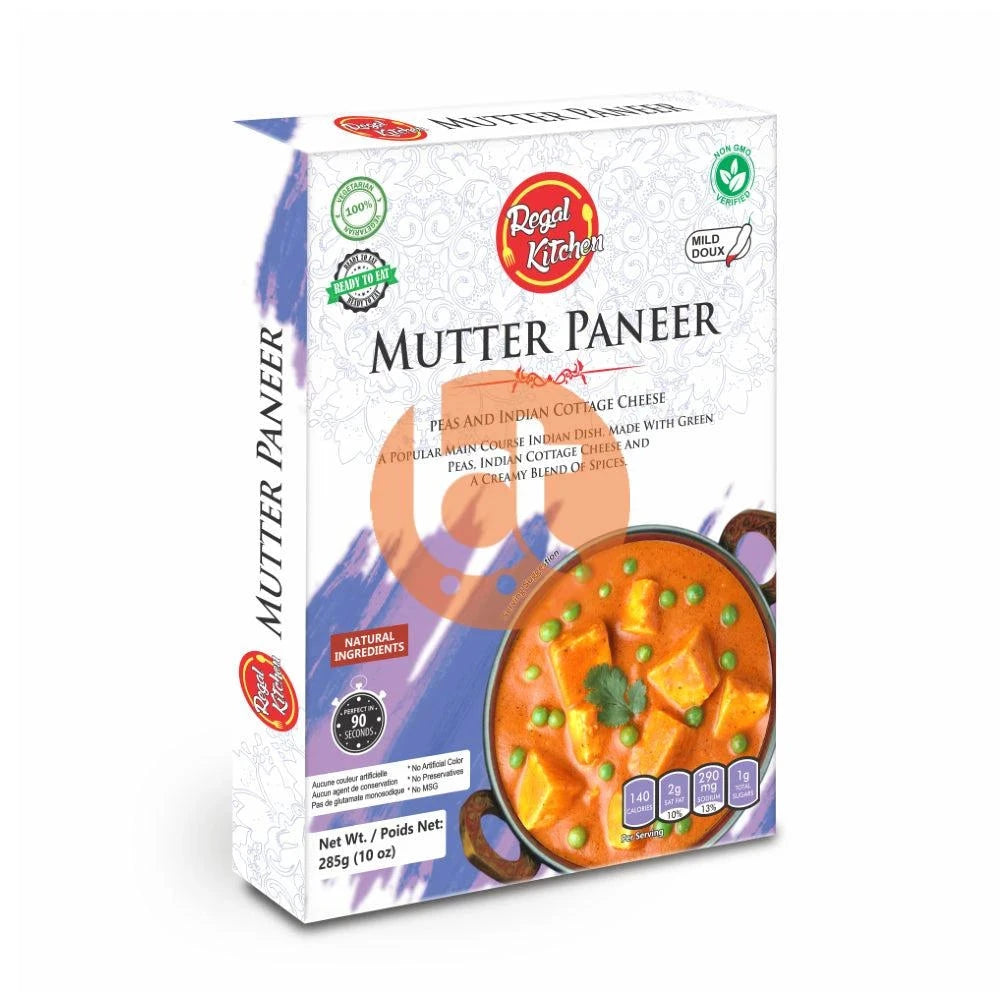Regal Kitchen Ready To Eat Mutter Paneer 285g - Mutter Paneer by Regal Kitchen - Ready to Eat