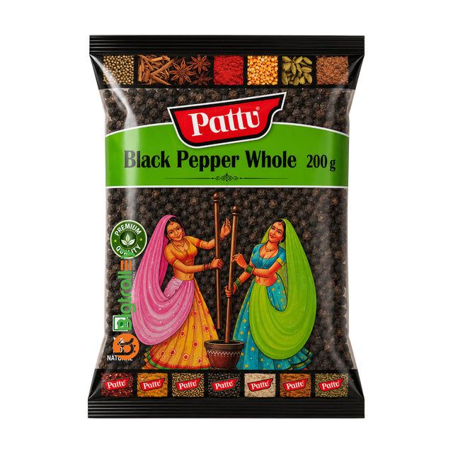 Pattu Black Pepper Whole, Kurumulaku 200g Online at BigTrlley Groceries