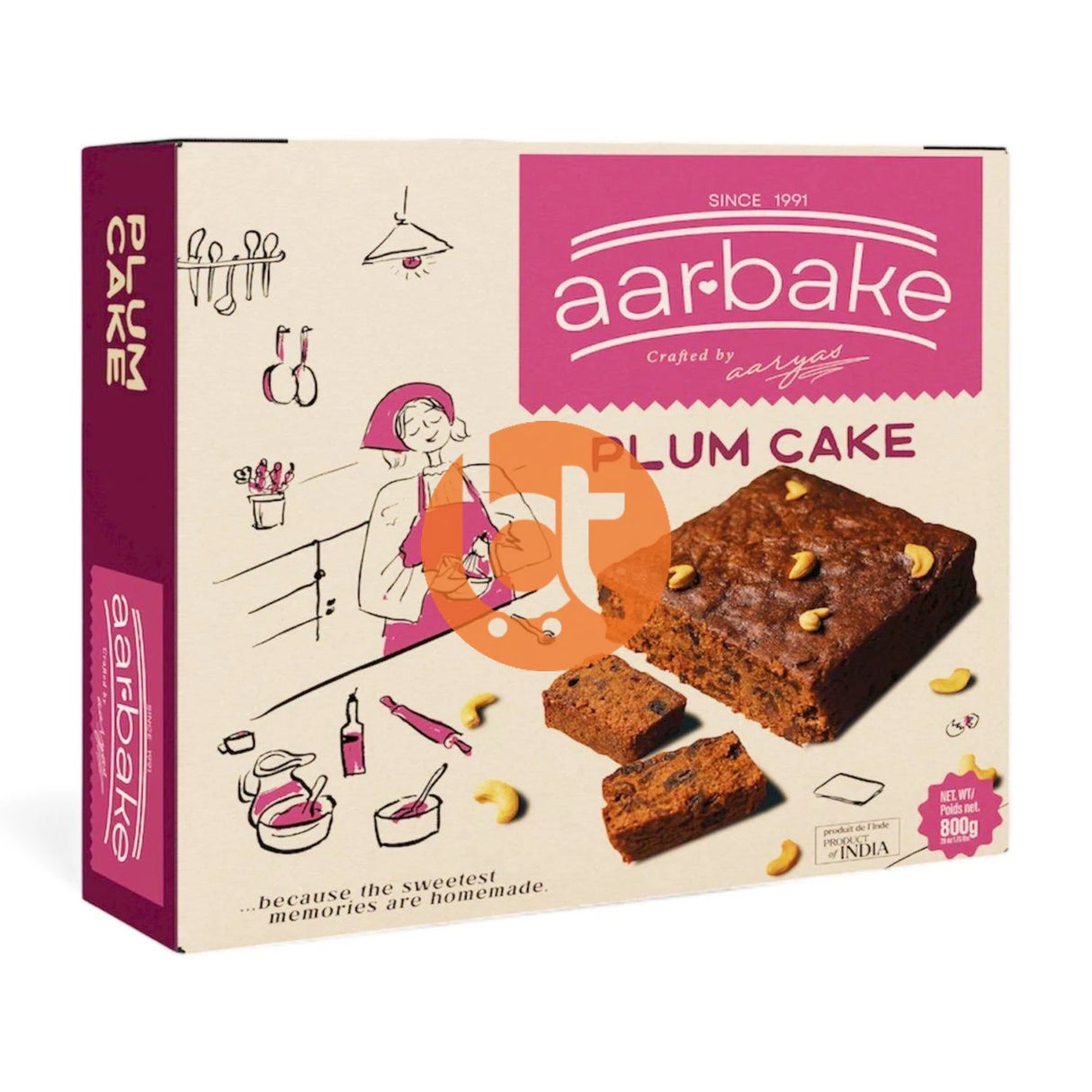 Aaryas aarbake Premium Plum Cake 800g