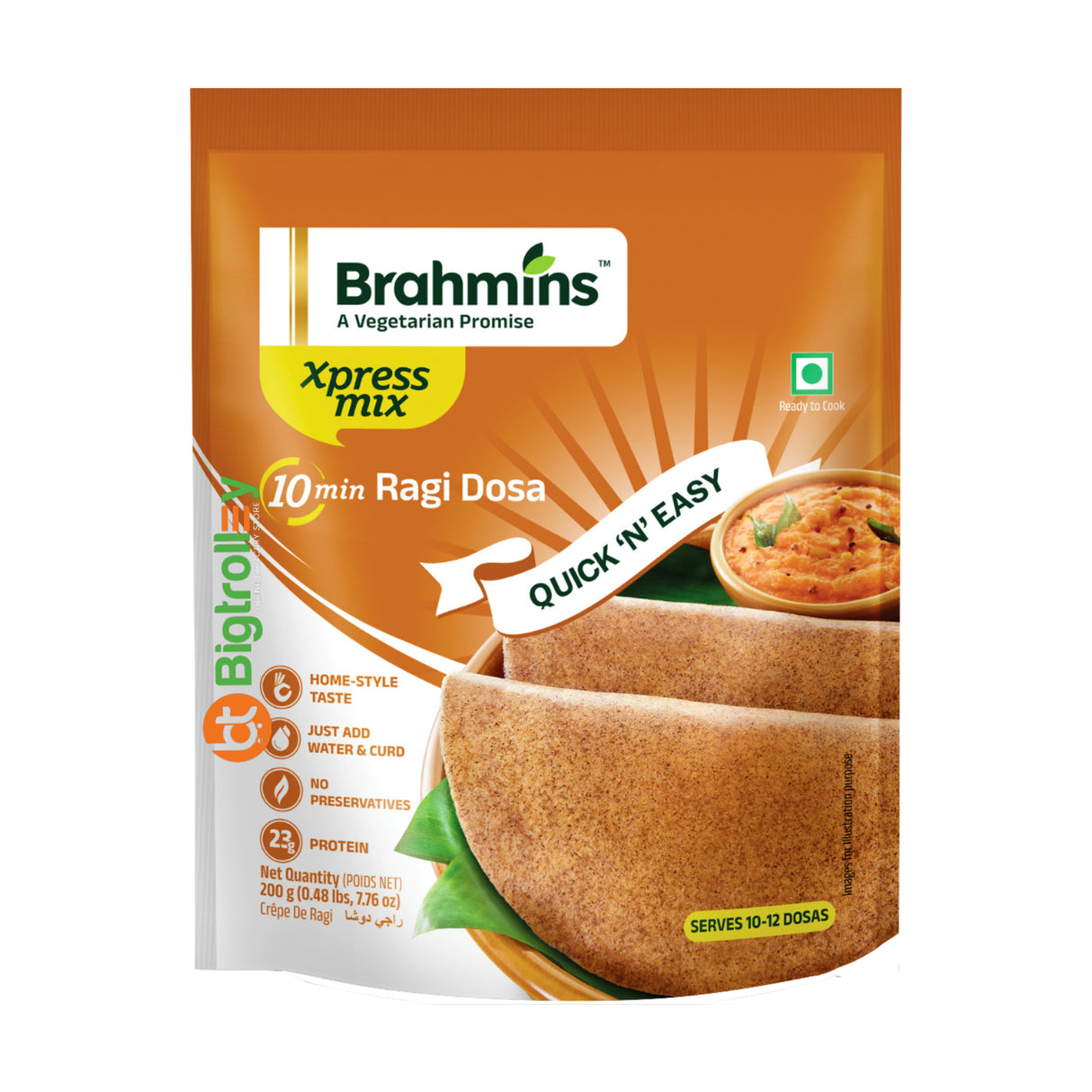 Brahmins 10min Ragi Dosa Mix 200g
