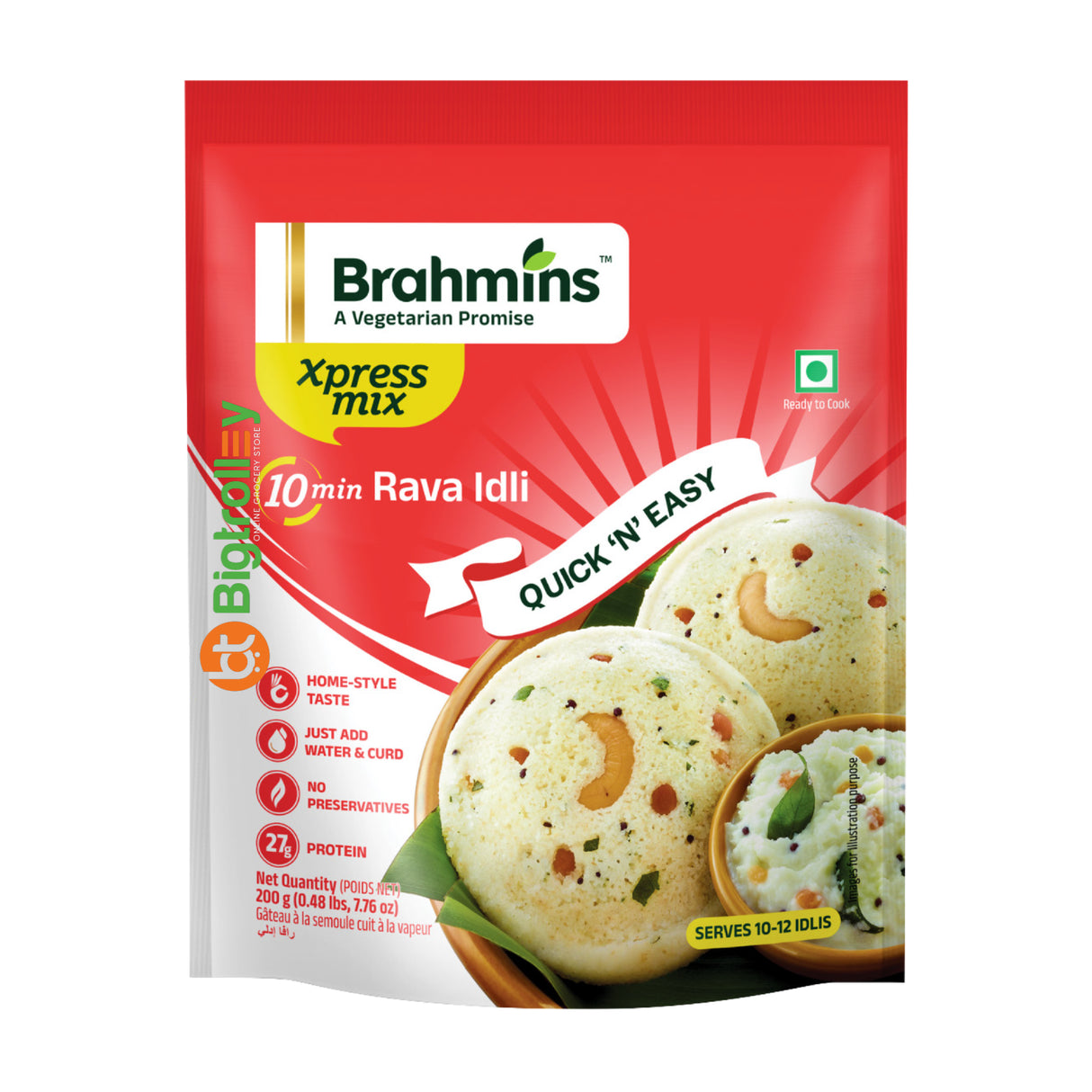 Brahmins 10min Rava Idli Mix 200g