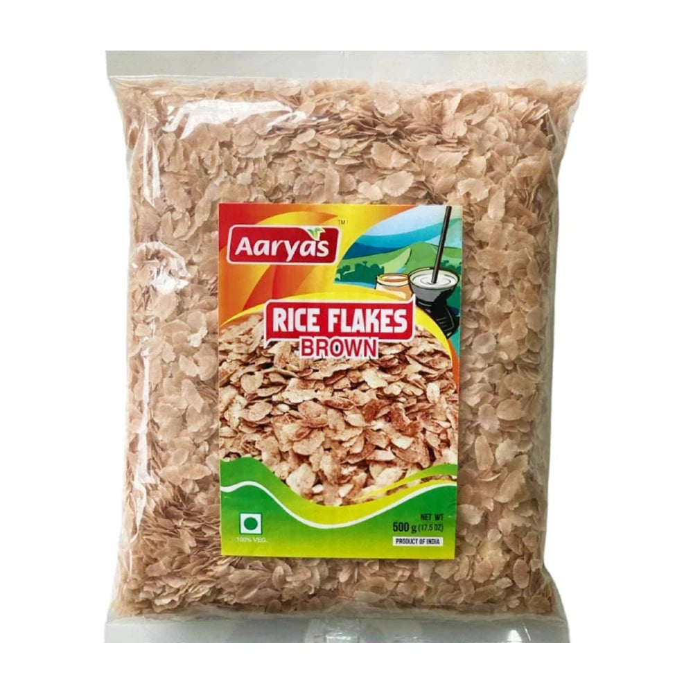 Aaryas Rice Flakes, Aval (Brown) 500g