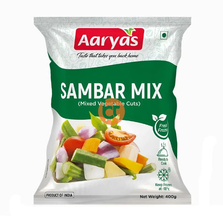Aaryas Frozen Sambar Mix 400g Online at BigTrolley Groceries