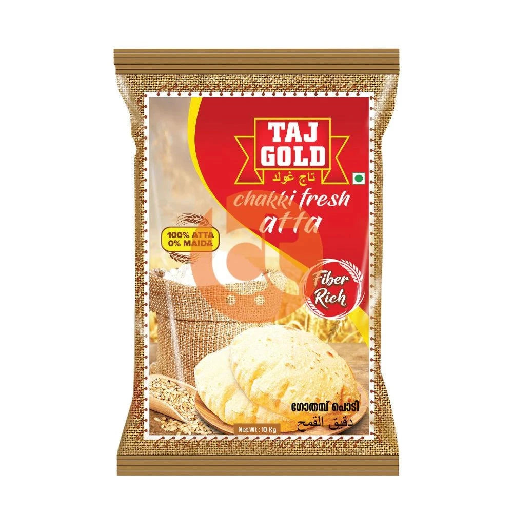 Taj Gold Chakki Fresh Atta 1kg - Whole Wheat by TAJ Gold - Atta Flour, New, New Arrivals