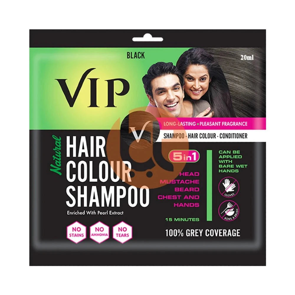 IP Natural Hair Colour Shampoo (Black) 20ml
