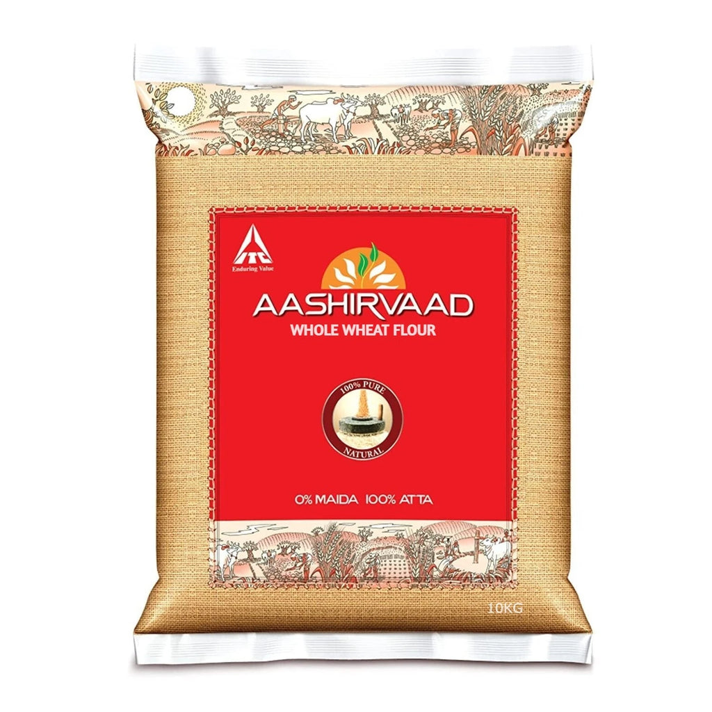 Aashirvaad Whole Wheat Atta Flour 10Kg
