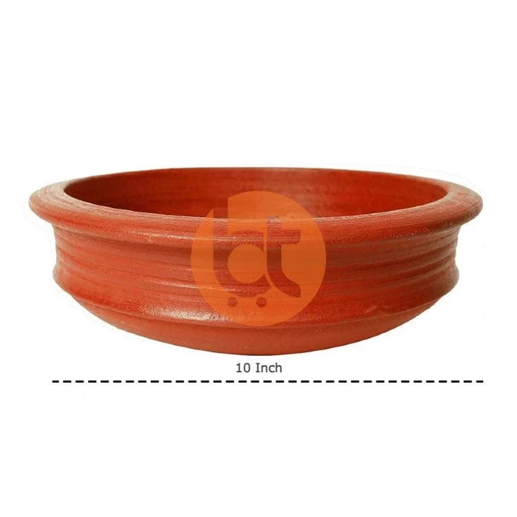 BigTrolley Cooking Clay Pot (Red) 10" - Cooking Clay Pot by BigTrolley - Cooking Pots