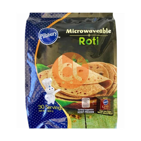 Pillsbury Frozen Microwaveable Roti 30pc 900g - Roti by Pillsbury - Frozen Bread