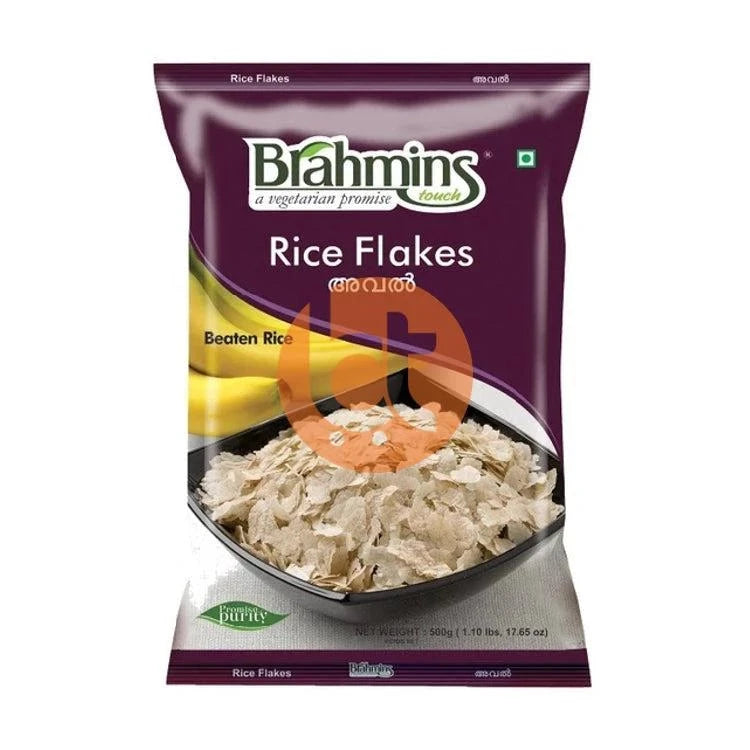 Brahmins Rice Flakes (Red Aval) 500g - Rice Flakes by Brahmins - Payasam Mix & Vermicelli