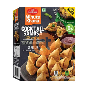 Haldiram's Cocktail Samosa 20 Pack, 500G - Samosa by Haldiram's - Frozen Snacks & Sweets, Heat & Eat, New