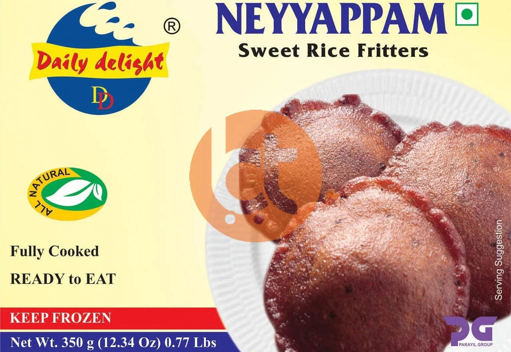 Daily Delight Neyyappam 454G - Neyyappam by Daily Delight - Frozen Snacks & Sweets, Heat & Eat