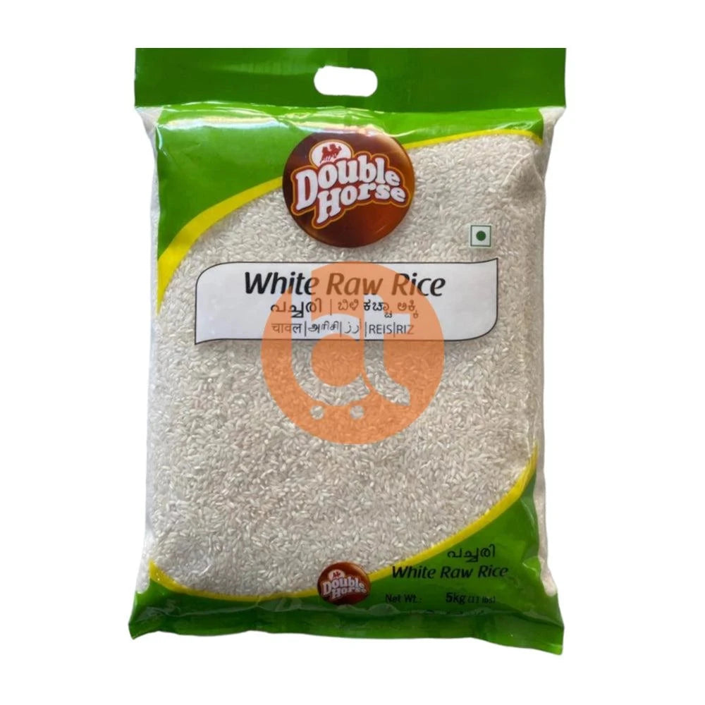 Double Horse White Raw Rice (Pachari) 5kg - Raw Rice by Double Horse - Idli Dosa Rice, New, Rice