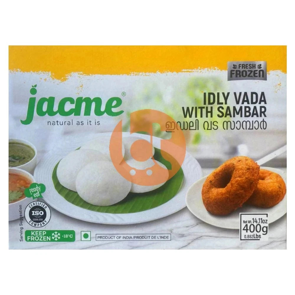 Jacme Ready to Eat Idly Vada with Sambar 400g - Idly Vada by Jacme - Frozen Foods, Ready to Eat