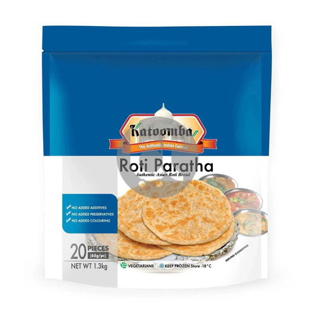 Katoomba Roti Paratha 20pc 1.3Kg - Roti Paratha by Katoomba - Frozen Bread, Roti Paratha