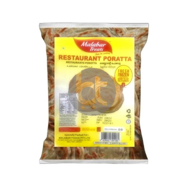Malabar Treats Restaurant Porotta 1.8Kg - Restaurant Porotta by Malabar Treats - Frozen Bread, New