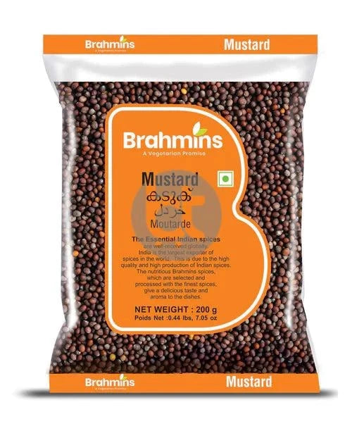 Brahmins Mustard Seeds, Kadugu 200g - Mustard by Brahmins - New, Whole Spices