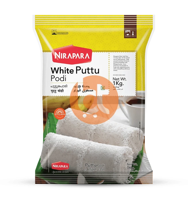 Nirapara White Puttu Podi 1Kg - Puttu Podi by Nirapara - Rice Flour
