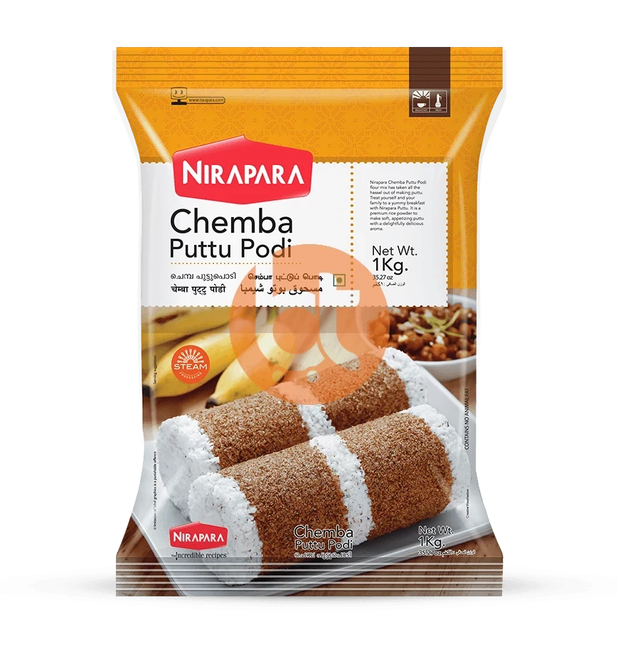 Nirapara Chemba Puttu Podi 1Kg - Puttu Podi by Nirapara - Rice Flour