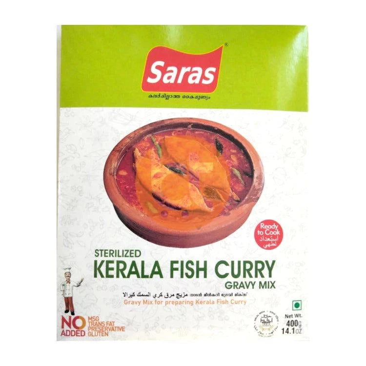 Saras Kerala Fish Curry Gravy Mix 400g - Fish Gravy Mix by Saras - Gravy Mix