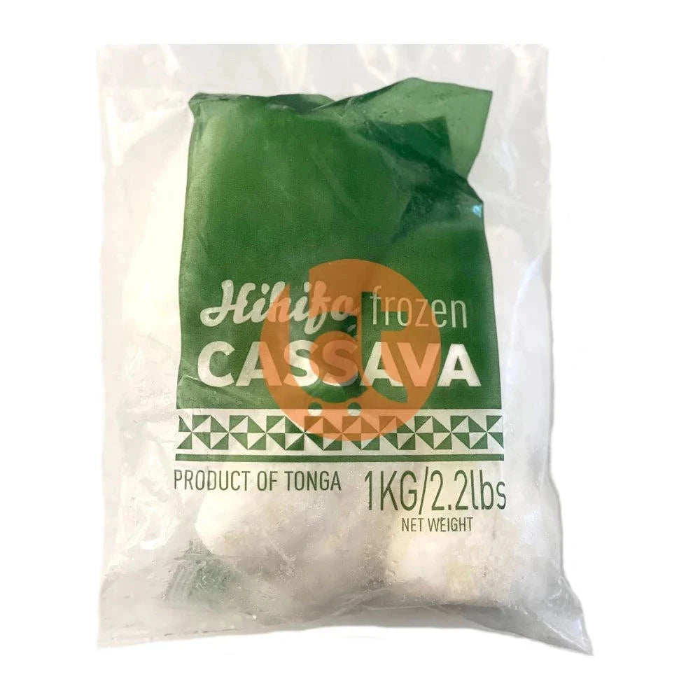 Frozen Tapioca, Cassava (Tongan )1Kg - Tapioca Drum Cut by Katoomba - Frozen Tapioca