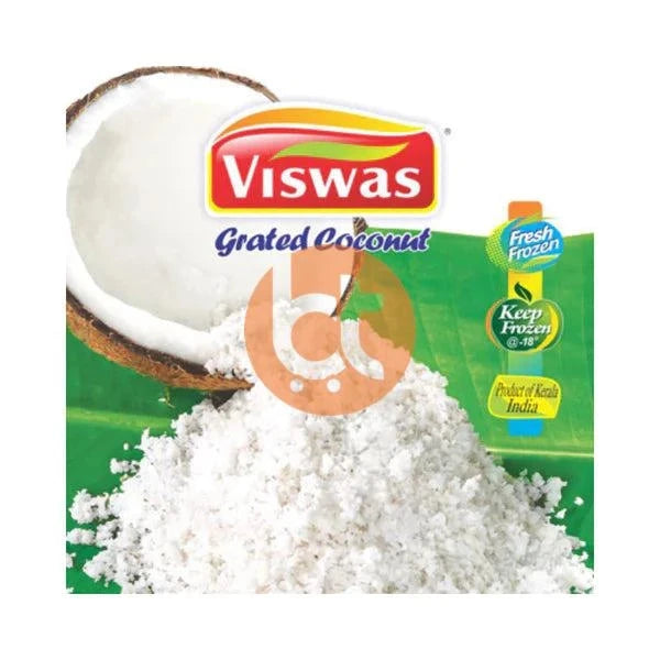 Viswas Grated Kerala Coconut 350g - Grated Coconut by Viswas - Frozen Coconut