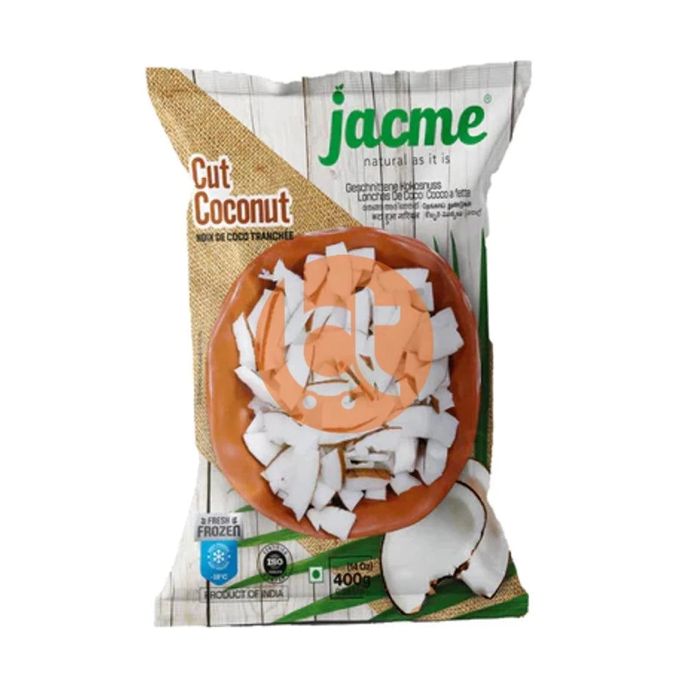 Jacme Sliced Coconut, Cut Coconut 400G - Sliced Coconut by Jacme - Frozen Coconut, New